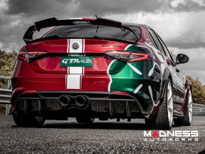 Alfa Romeo Giulia Quadrifoglio GTAm Conversion Kit by PariS'5 GaraGe - Center Exit Performance Exhaust 